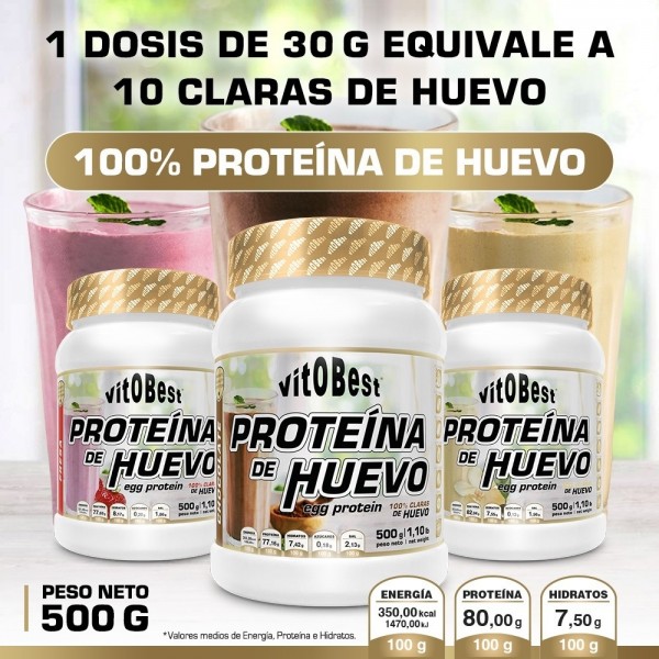 Proteina De Huevo Vainilla 500 Gr