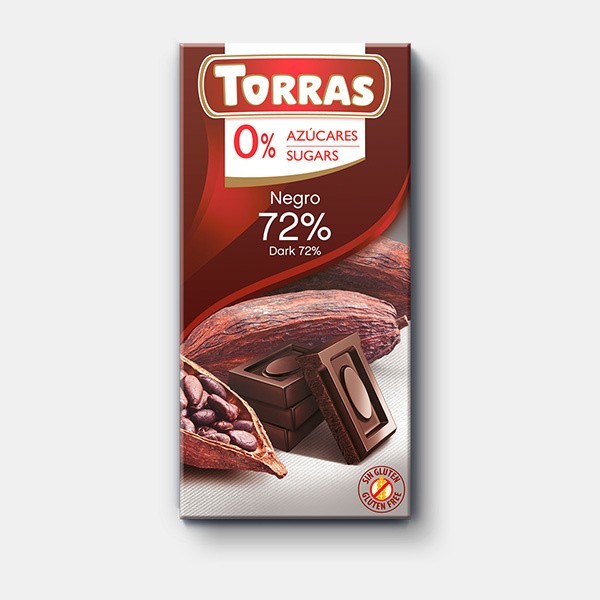 Chocolate Negro 70 % Cacao 75 Gr