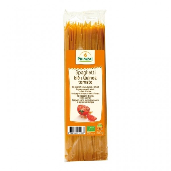 Espagueti Trigo Quinoa Tomate Primeal 500G
