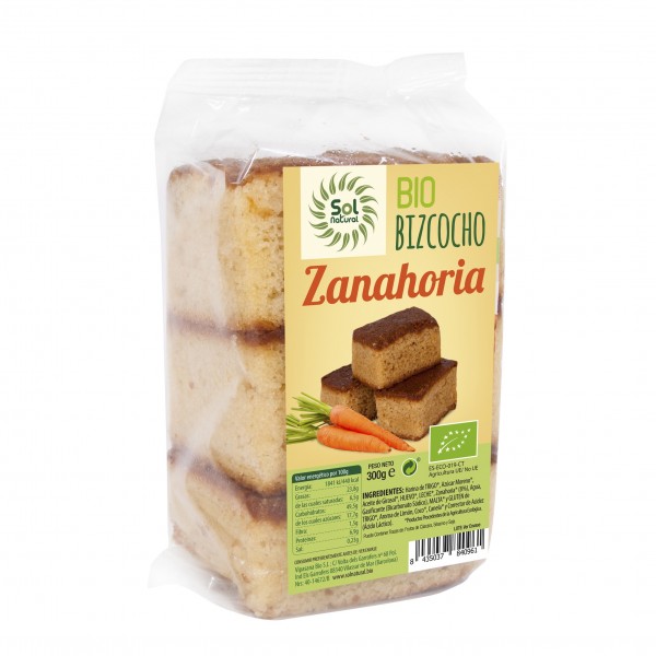 Bizcocho Con Zanahoria Bio 300 G