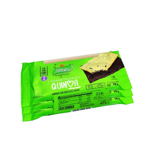 Tostadas Quinoa con chocolate