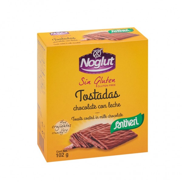 Tostadas Bañadas Chocolate con Leche Noglut
