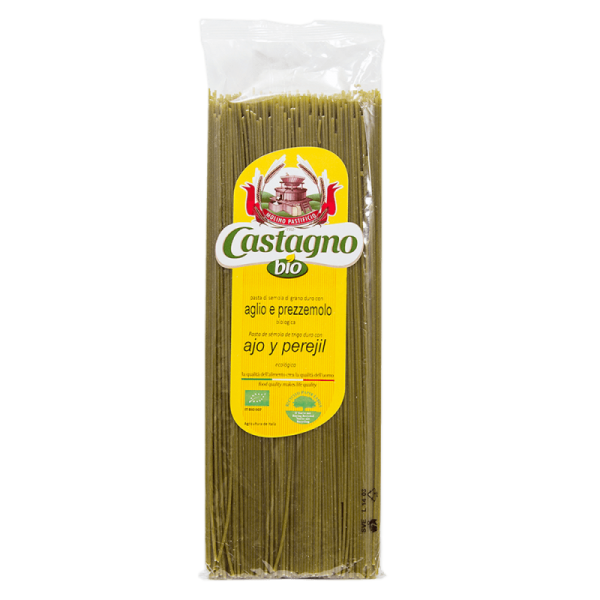 Espaguetis de trigo duro con ajo y perejil