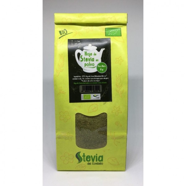 Hoja En Polvo De Stevia Bio 80 Gr