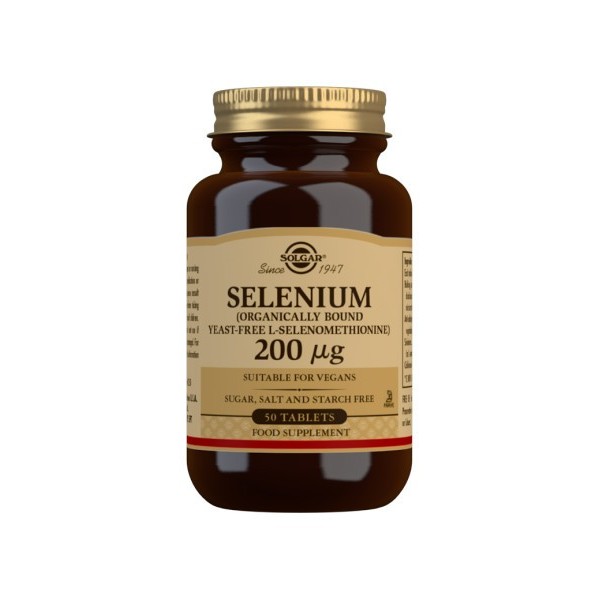 Selenio en levadura 200 µg 50 comprimidos
